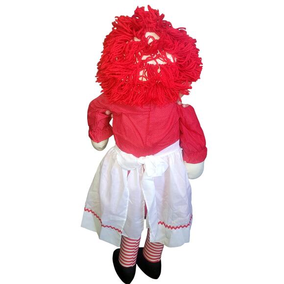 Rare 34" - 36" Extra Large Vintage Homemade Raggedy Ann & Andy Rag Dolls OOAK - Picture 7 of 11